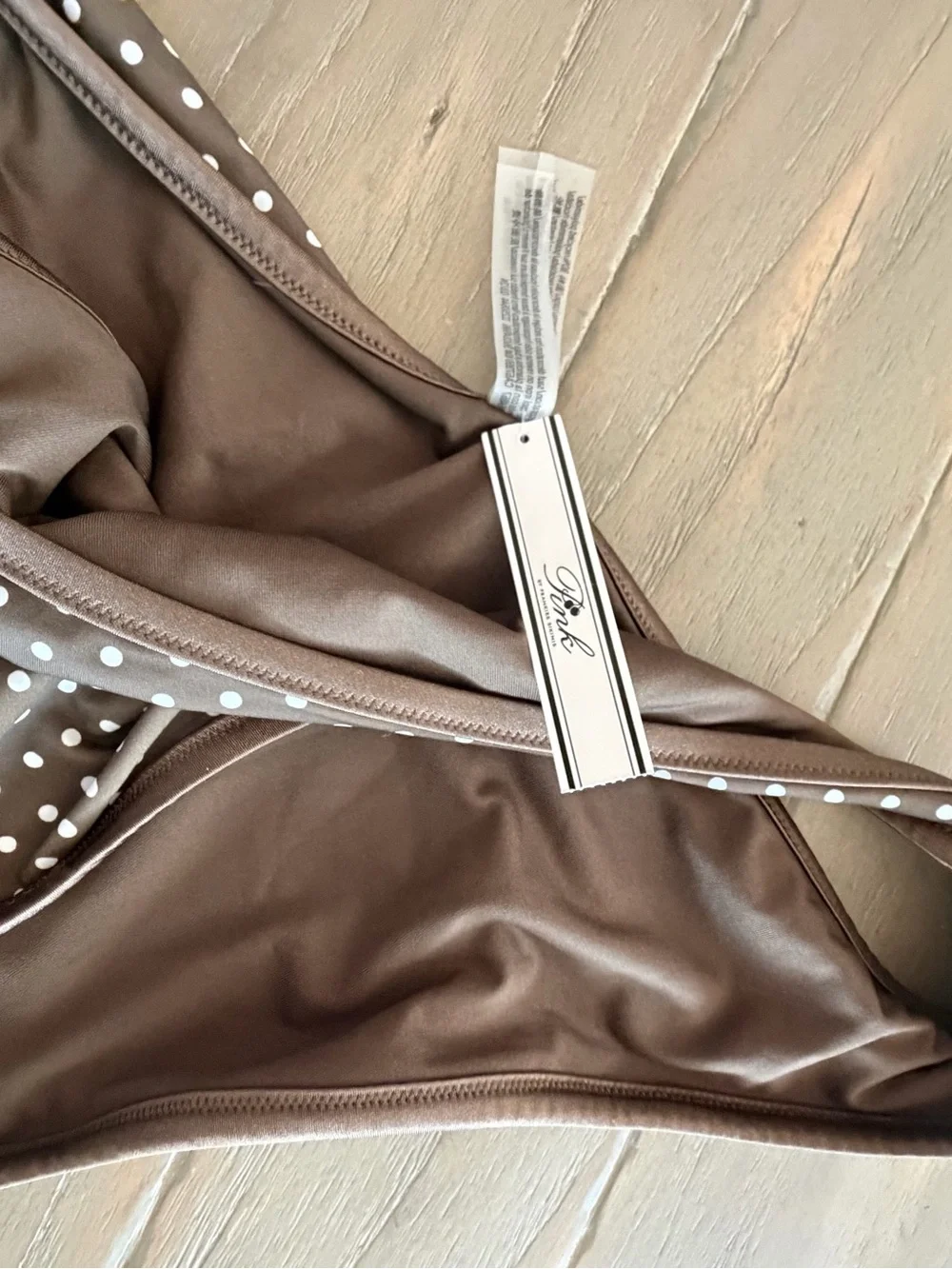 Classic Dot Brown Frankies Bikinis Moon Bay Bikini Bottom